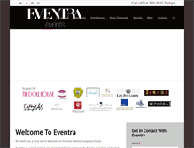 Tablet Screenshot of eventraevents.com